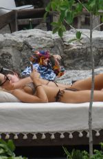 GEORGIA HARRISON Having Fun with Friends on Holiday in Tulum 05/20/2024