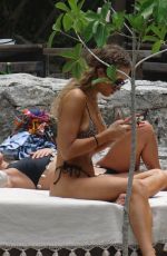 GEORGIA HARRISON Having Fun with Friends on Holiday in Tulum 05/20/2024