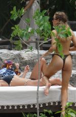 GEORGIA HARRISON Having Fun with Friends on Holiday in Tulum 05/20/2024
