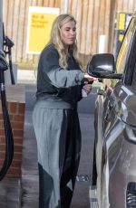GEORGIA KOUSOULOU at a Gas Station in Brentwood 05/01/2024
