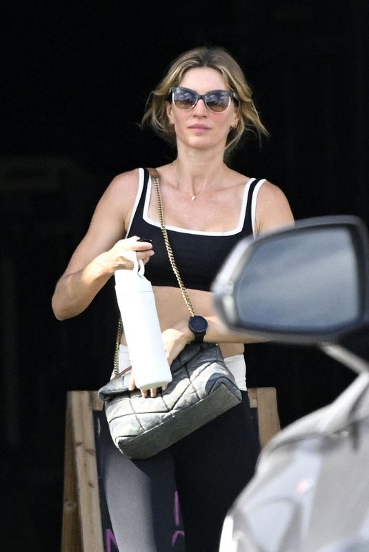 GISELE BUNDCHEN Arrives at a Gym in Miami 05/08/2024