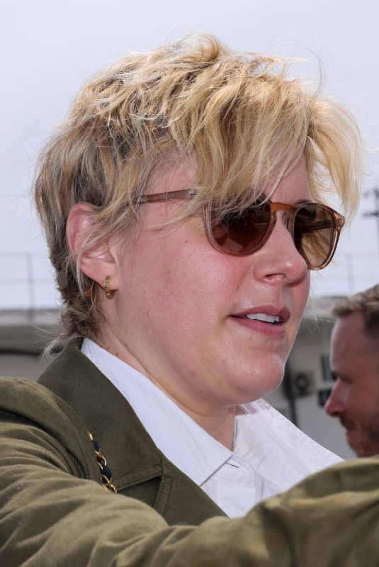 GRETA GERWIG Arrives at Nice Airport for 77th Annual Cannes Film Festival 05/12/2024