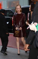 HANNAH EINBINDER Arrives at Tiffany Titan by Pharrell Williams Collection Debut at Tiffany & Co. Landmark in New York 05/02/2024