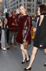 HANNAH EINBINDER Arrives at Tiffany Titan by Pharrell Williams Collection Debut at Tiffany & Co. Landmark in New York 05/02/2024