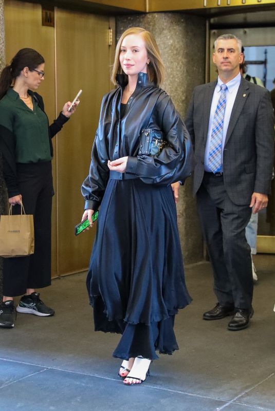 HANNAH EINBINDER Leaves NBC Studios in New York 05/02/2024