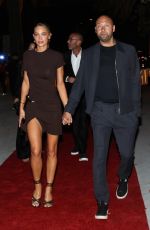 HANNAH JETER Arrives at Carbone Restaurant in Miami 05/02/2024