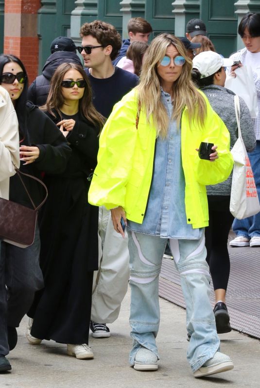 HEIDI and LENI KLUM Out to Celebrate Leni