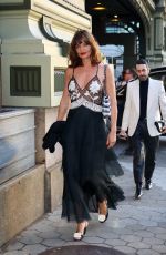 HELENA CHRISTENSEN Arrives at King