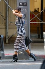 IRINA SHAYK Arrives at a Friend