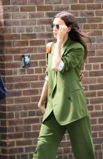 IRINA SHAYK in Emerald Green Out in New York 05/23/2024