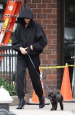 IRINA SHAYK Out with Her Dog in New York 05/09/2024