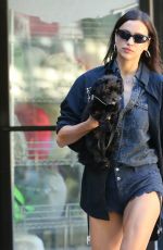 IRINA SHAYK Out with Her Dog in New York 05/29/2024
