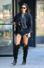 IRINA SHAYK Out with Her Dog in New York 05/29/2024
