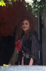 ISLA FISHER on the Set of New Bridget Jones Movie in London 05/22/2024