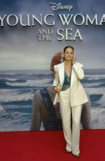 JEANETTE HAIN at Young Woman and the Sea UK Gala Screening in London 05/29/2024