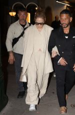JENNIFER LOPEZ and Benny Medina Out for Dinner at Gigi Manko in Paris 05/07/2024