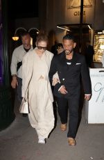 JENNIFER LOPEZ and Benny Medina Out for Dinner at Gigi Manko in Paris 05/07/2024