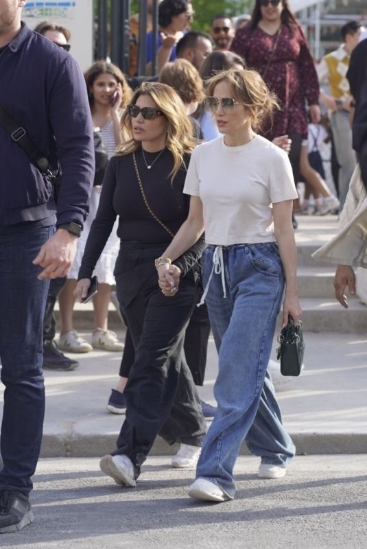 JENNIFER LOPEZ and LOREN RIDINGER Out and Abouit in Paris 05/10/2024