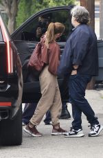 JENNIFER LOPEZ Arrives at a Dance Studio with Her Crew in Los Angeles 05/15/2024