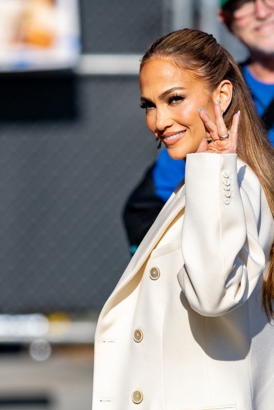 JENNIFER LOPEZ Arrives at Jimmy Kimmel Live! in Hollywood 05/20/2024