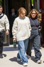 JENNIFER LOPEZ in An Oversized Outfit Out in Paris 05/10/2024