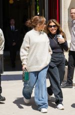 JENNIFER LOPEZ in An Oversized Outfit Out in Paris 05/10/2024