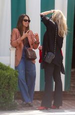 JESSICA ALBA Out with a Friend at San Vicente Bungalows in West Hollywood 05/09/2024