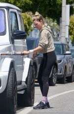 JESSICA HART Leaves a Facial Clinic in Beverly Hills 05/02/2024