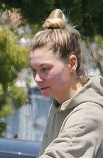 JESSICA HART Leaves a Facial Clinic in Beverly Hills 05/02/2024