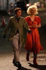 JESSIE BUCKLEY on the Set of The Bride in New York 05/02/2024