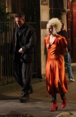 JESSIE BUCKLEY on the Set of The Bride in New York 05/02/2024
