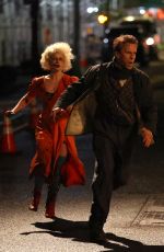 JESSIE BUCKLEY on the Set of The Bride in New York 05/02/2024