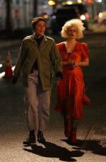 JESSIE BUCKLEY on the Set of The Bride in New York 05/02/2024
