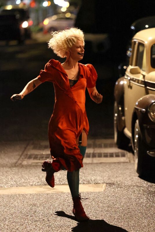 JESSIE BUCKLEY on the Set of The Bride in New York 05/02/2024