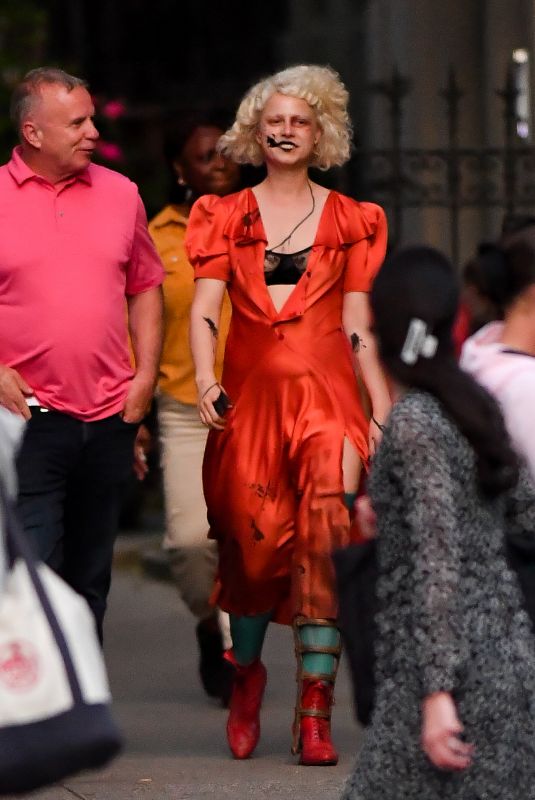JESSIE BUCKLEY on the Set of The Bride of Frankenstein in New York 05/28/2024
