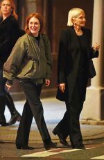 JULIANE MOORE and ELLEN BARKIN Out for Dinner in New York 05/13/2024