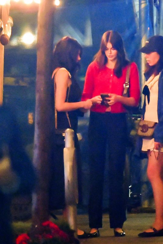 KAIA GERBER and CAMILA MORRONE Out for Dinner with Noah Sacco in New York 05/07/2024