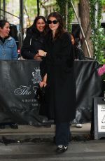KAIA GERBER Arrives at Carlyle Hotel for Met Gala Fitting in New York 05/05/2024