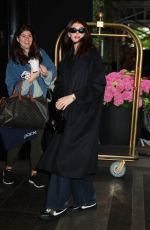 KAIA GERBER Arrives at Carlyle Hotel for Met Gala Fitting in New York 05/05/2024