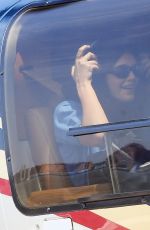 KAIA GERBER Takes a Helicopter Ride Out of Manhattan 05/26/2024