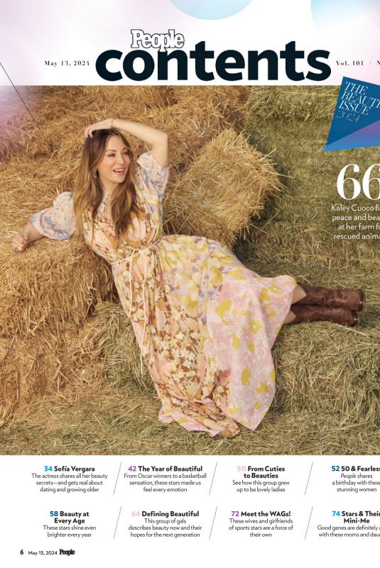 KALEY CUOCO in People Magazine: The Beautiful Issue 2024