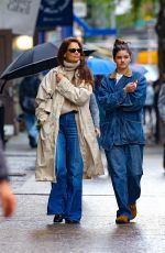 KATIE HOLMES and SURI CRUISE Out for Dinner in New York 05/16/2024