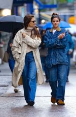 KATIE HOLMES and SURI CRUISE Out for Dinner in New York 05/16/2024