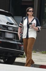 KATIE MALONEY Leaves Her Podcast Office in Los Angeles 05/04/2024