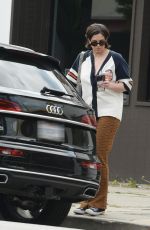 KATIE MALONEY Leaves Her Podcast Office in Los Angeles 05/04/2024