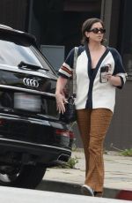 KATIE MALONEY Leaves Her Podcast Office in Los Angeles 05/04/2024