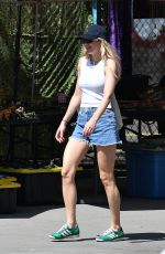 KEELEY HAZELL in Denim Shorts Out in New York 05/27/2024
