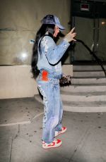 KEHLANI in Double Denim Out for Dinner at Catch in West Hollywood 05/24/2024