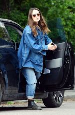 KEIRA KNIGHTLEY in Double Denim Out in London 04/30/2024