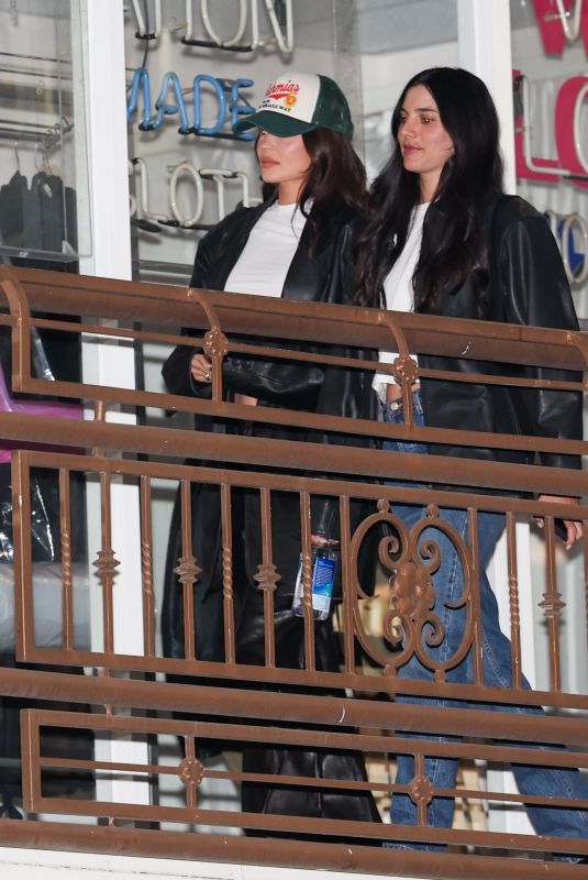 KENDALL and KYLIE JENNER Out for Dinner at Sushi Park in Los Angeles 05/01/2024